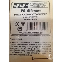 PO-415 F&F PRZEKAŹNIK CZASOWY Z OPÓŹNIONYM ODPADANIEM 230V