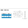 DIN125 A4 M14 PODKŁADKA 15,0 200szt