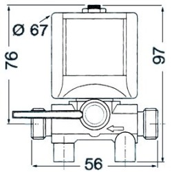 17.401.12 OSCULATI ZAWÓR ELEKTROMAGNETYCZNY 12V