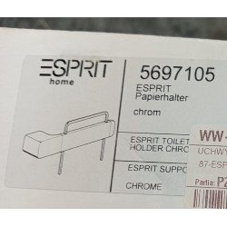 5697105 KLUDI ESPIRIT Uchwyt na papier toaletowy, chrom