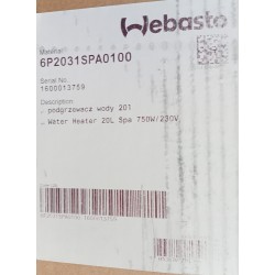 6P2031SPA0100 Isotemp Webasto Podgrzewacz Wody 20L 230V 750W