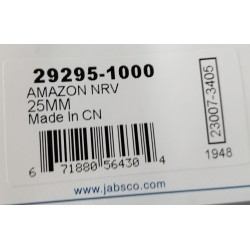 29295-1000 JABSCO ZAWÓR ZWROTNY PLASTIKOWY DN 25MM