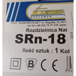 SRN-18 ELEKTRO-PLAST ROZDZIELNICA NATYNKOWA 1x18 ABS PC SKRZYNKA