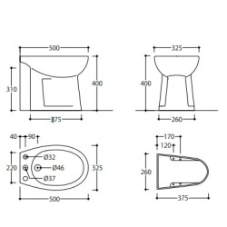 T-PF.BIDET/MINI TECMA BIDET mini