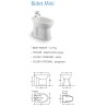 T-PF.BIDET/MINI TECMA BIDET mini