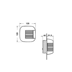 3552602000 S42 AQUA SIGNAL LAMPA NAWIGACYJNA PORTOWA CZERWONA S42