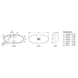 2JA 980 704-001 HELLA MARINE LAMPA LEDOWA DURALED 12LED Z WYŁĄCZNIKIEM ŚW. BIAŁE ZIMNE