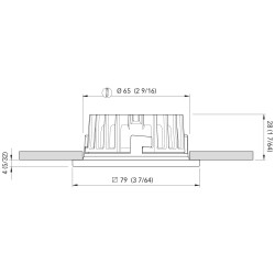 FASP5601X11CD00 QUICK LAMPA BLAKE XP FP 6W 1030 INOX daylight