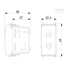 20234 EIKOM Vimar Gniazdo 2P, 16A, STANDARD EU+USA, SICURY, 1M, ANTRACYT