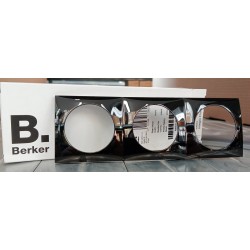 918192510 BERKER INTEGRO FLOW RAMKA 3-KROTNA, CZARNY, POŁYSK