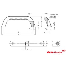 GN328-120-B-SW ELESA GANTER UCHWYT GN328 CZARNY