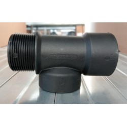 90893 TRUDESIGN TRÓJNIK T 1 1/2" BSP M-F-F CZARNY T15