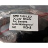 SMD3528 TAŚMA LED CZERWONA 24V DC24V 60LEDS 5M CE ROHS