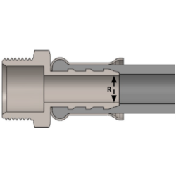 BX13FPFP30 HYDRAFLEX Elastyczny wąż anty-wibracyjny w oplocie stalowym EPDM bez WRAS, z żeńskimi złączami 1/2"