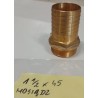 KRÓCIEC 1-1/2''X45MM GWINT ZEWNĘTRZNY MOSIĄDZ (MOSIĘŻNY)
