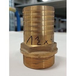 KRÓCIEC 1-1/2''X45MM GWINT ZEWNĘTRZNY MOSIĄDZ (MOSIĘŻNY)